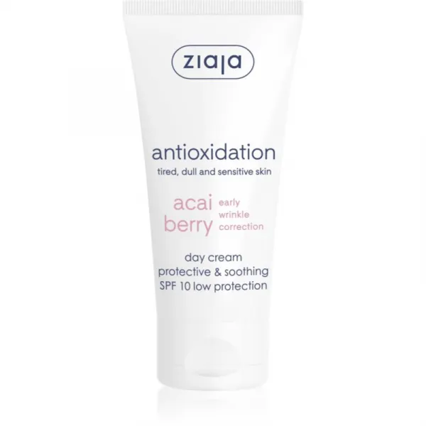 Ziaja Acai Berry upokojujúci denný krém SPF 10 50 ml