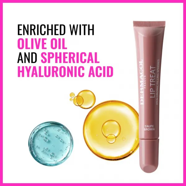 Dermacol Lip Treat hydratačný lesk na pery odtieň 1 Sugar Frost 10 ml