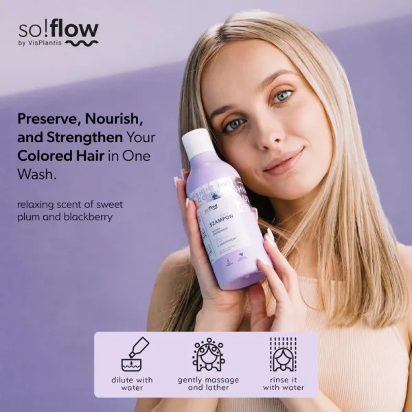 so!flow Coloured Hair Revitalizing Shampoo obnovujúci šampón pre farbené vlasy 400 ml
