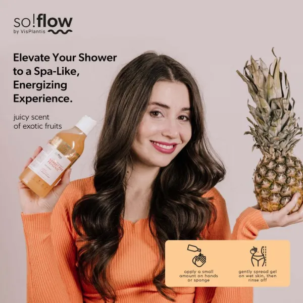 so!flow Energizing Shower Sorbet hydratačný telový sorbet do sprchy 400 ml