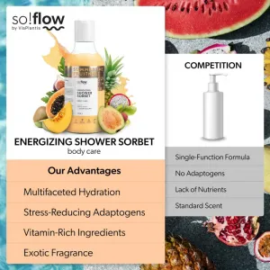 so!flow Energizing Shower Sorbet hydratačný telový sorbet do sprchy 400 ml