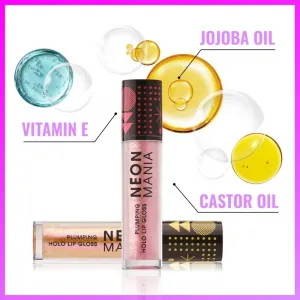 Dermacol Neon Mania trblietavý lesk na pery so zväčšujúcim efektom odtieň 2 4 ml