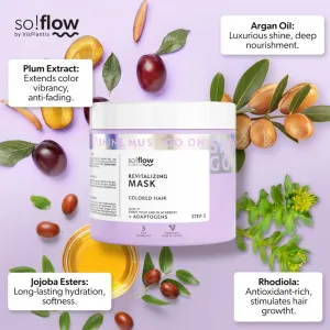 so!flow Coloured Hair Revitalizing Mask intenzívna revitalizačná maska pre farbené vlasy 400 ml