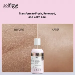 so!flow Smoothing Shower Shake sprchový gél pre všetky typy pokožky Pithaja & Pomegranate 400 ml