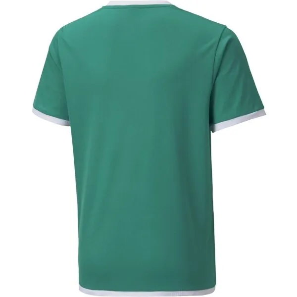 Puma TEAM LIGA JERSEY JR Juniosrské futbalové tričko, zelená, veľkosť