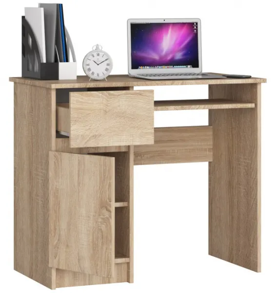 Ak furniture Psací stůl PIKSEL 90 cm dub sonoma ľavý