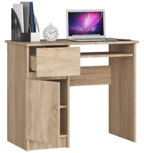 Ak furniture Psací stůl PIKSEL 90 cm dub sonoma ľavý