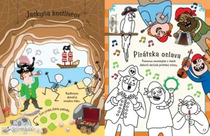 Pirátsky lodný denník so samolepkami