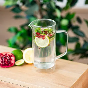 4Home Termo sklenený džbán Double Hot&Cool, 1 l