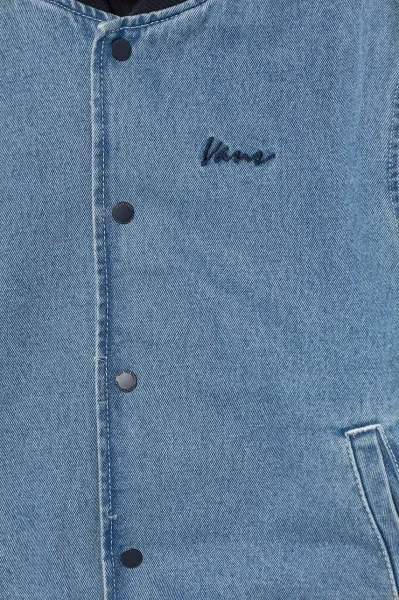 Detská bunda bomber Vans Denim Baseball Jacket