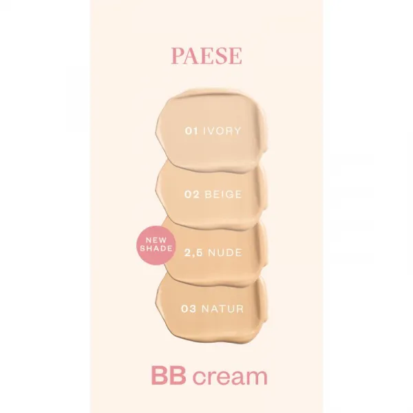 Paese BB Cream BB krém s kyselinou hyalurónovou odtieň 2,5 Nude 30 ml