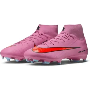Nike ZOOM MERCURIAL SUPERFLY 10 ACADEMY FG/MG Pánske kopačky, ružová, veľkosť 44