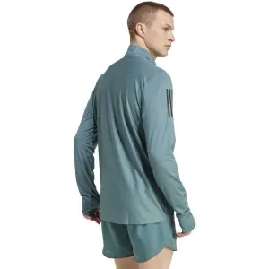 adidas OWN THE RUN HALF-ZIP Pánske bežecké tričko, tyrkysová, veľkosť