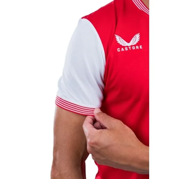 CASTORE SLAVIA PRAGUE HOME SS SHIRT Pánsky futbalový dres, červená, veľkosť