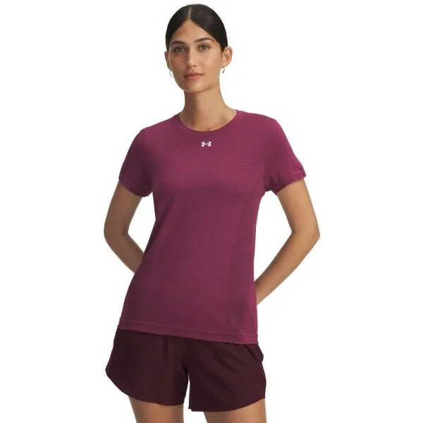 Under Armour VANISH SEAMLESS LOOSE Dámske tričko, vínová, veľkosť
