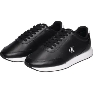 Calvin Klein RETRO RUNNER ESS LTH Nízka obuv, čierna, veľkosť