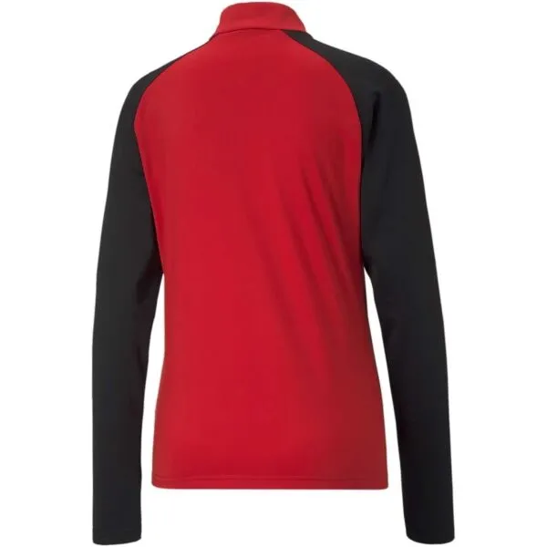 Puma TEAMLIGA 1/4 ZIP TOP Pánska futbalová mikina, červená, veľkosť