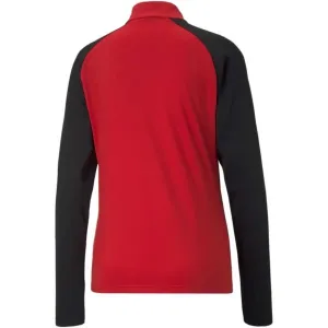 Puma TEAMLIGA 1/4 ZIP TOP Pánska futbalová mikina, červená, veľkosť