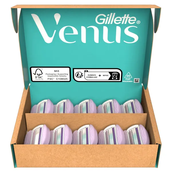 Gillette Venus ComfortGlide Breeze náhradné žiletky 10 ks