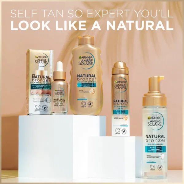 Garnier Ambre Solaire Natural Bronzer samoopaľovacia hmla na telo 150 ml