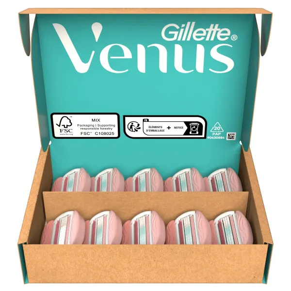 Gillette Venus ComfortGlide Spa Breeze náhradné žiletky 10 ks