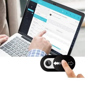 Tech-Protect Cam Fit 3x ochranný kryt na webkameru pre notebooky, čierny