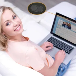 Tech-Protect Cam Fit 3x ochranný kryt na webkameru pre notebooky, čierny