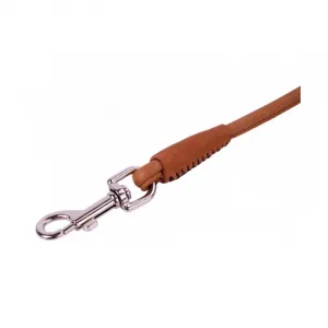 Okrúhle kožené vodítko Soft hnedé 183cm, Šírka: 4 mm
