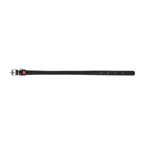 Okrúhly kožený obojok čierny, Obvod krku: 17-20cm, šírka obojku: 6mm