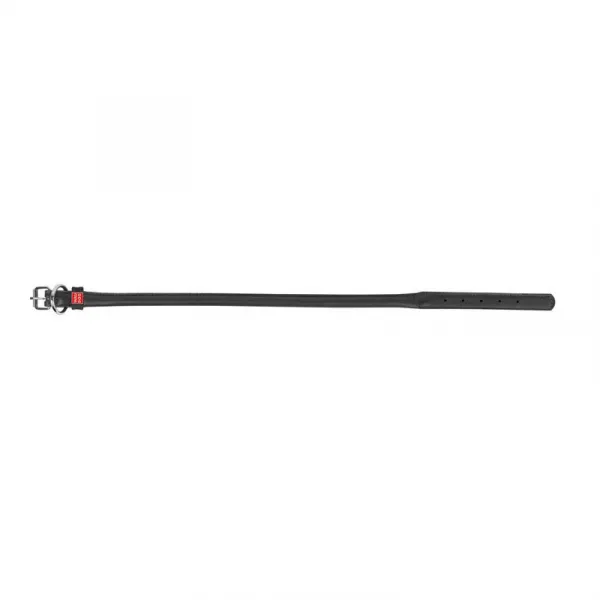 Okrúhly kožený obojok čierny, Obvod krku: 17-20cm, šírka obojku: 6mm