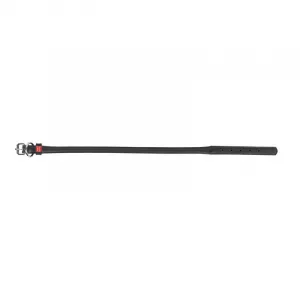 Okrúhly kožený obojok čierny, Obvod krku: 17-20cm, šírka obojku: 6mm