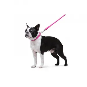 Okrúhle kožené vodítko ružovej farby 122cm, Šírka: 8 mm