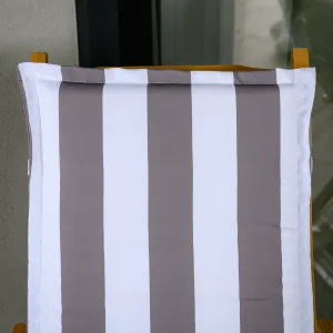 Vankúš na záhradné kreslo, biela/sivá, ALMEDE