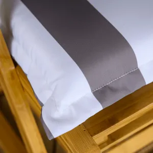 Vankúš na záhradné kreslo, biela/sivá, ALMEDE