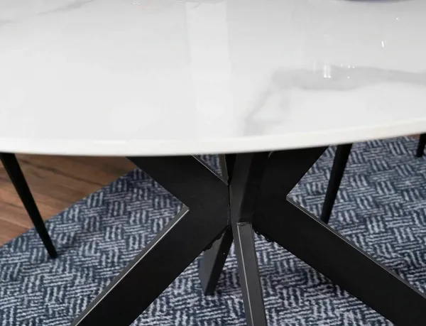 Signal Jedálenský stôl TALIA | 90 cm Farba: Sivá