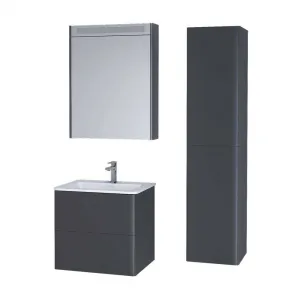 Mereo Siena, kúpeľňová skrinka 155 cm vysoká, L/P, antracit mat CN434LP
