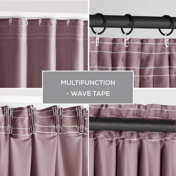 Záves AmeliaHome Velvet s multifunkčnou páskou tmavo béžový, veľkosť 140x270
