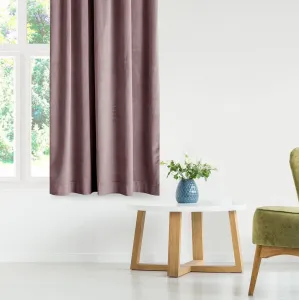 Záves AmeliaHome Velvet s multifunkčnou páskou tmavo béžový, veľkosť 140x270