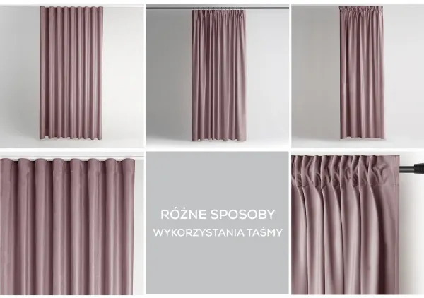 Záves AmeliaHome Velvet s multifunkčnou páskou tmavo béžový, veľkosť 140x270