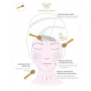 Crystallove Bamboo Face Brush čistiaca kefka na pleť 1 ks
