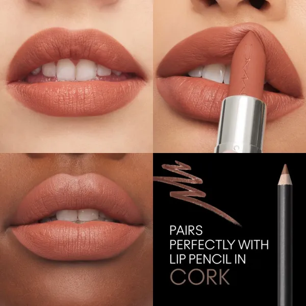MAC Cosmetics MACximal Silky Matte Lipstick matný rúž odtieň Warm Teddy 3,5 g
