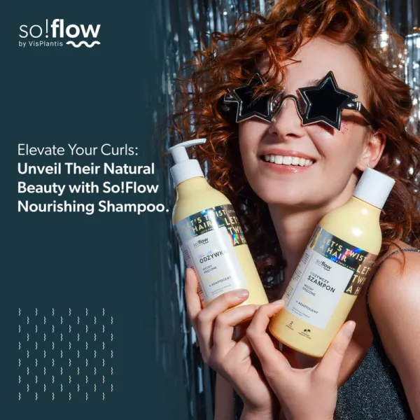 so!flow Curly Hair Nourishing Shampoo výživný šampón pre kučeravé vlasy 400 ml