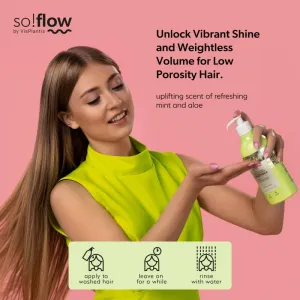 so!flow Low Porosity Hair Protein-Emollient Conditioner kondicionér pre vlasy bez objemu 400 ml