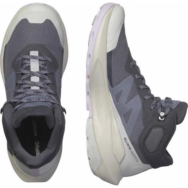 Salomon ELIXIR ACTIV MID GTX W Dámska turistická obuv, tmavo sivá, veľkosť 38