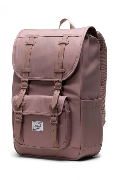 Ruksak Herschel Little America Mid Backpack ružová farba, veľký, jednofarebný