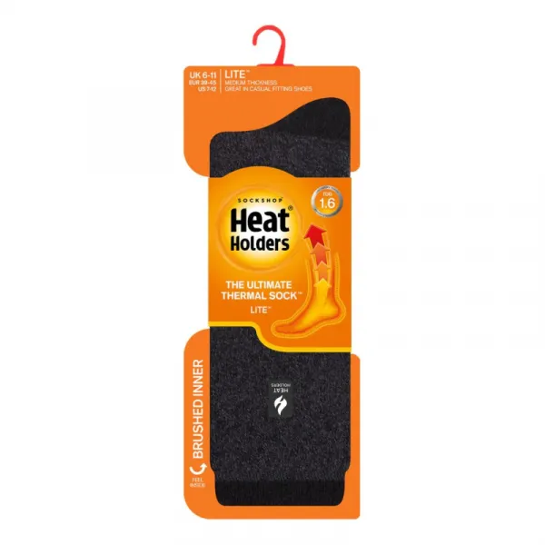 Pánske ponožky HEAT HOLDERS 1 PACK-MEN AMSTERDAM SOCKS-BLACK