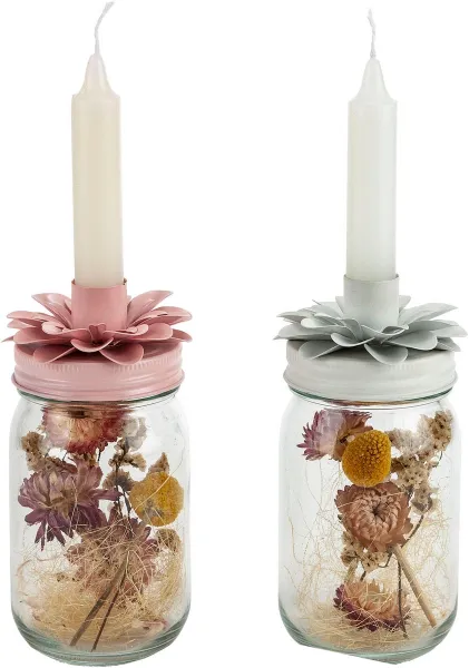 Weltbild Svícny Flower Sisters, sada 2 ks
