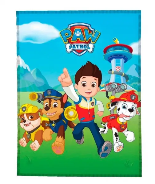 Faro Detská fleecová deka POLAR PAW PATROL chlapčenská 100x140 cm modrá