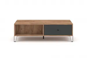 Vivaldi Konferenčný stolík Bilbao 110 cm cm dub remeselný tabak/grafit