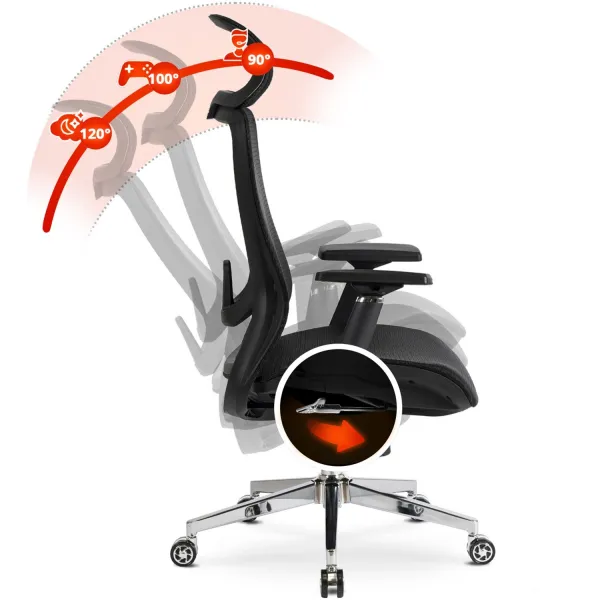 Vivaldi Kancelárska stolička Litos čierna